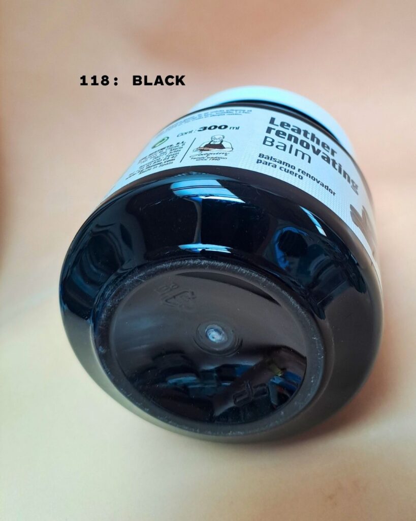 leather renovating balm black