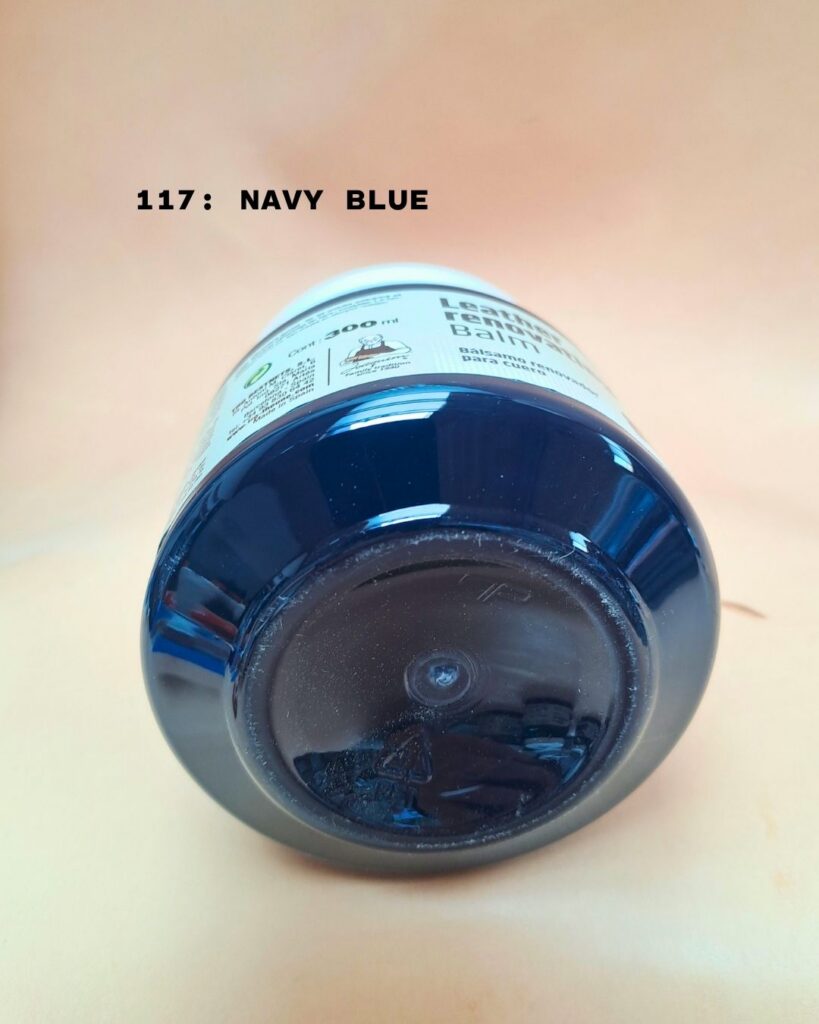 leather renovating balm navy blue