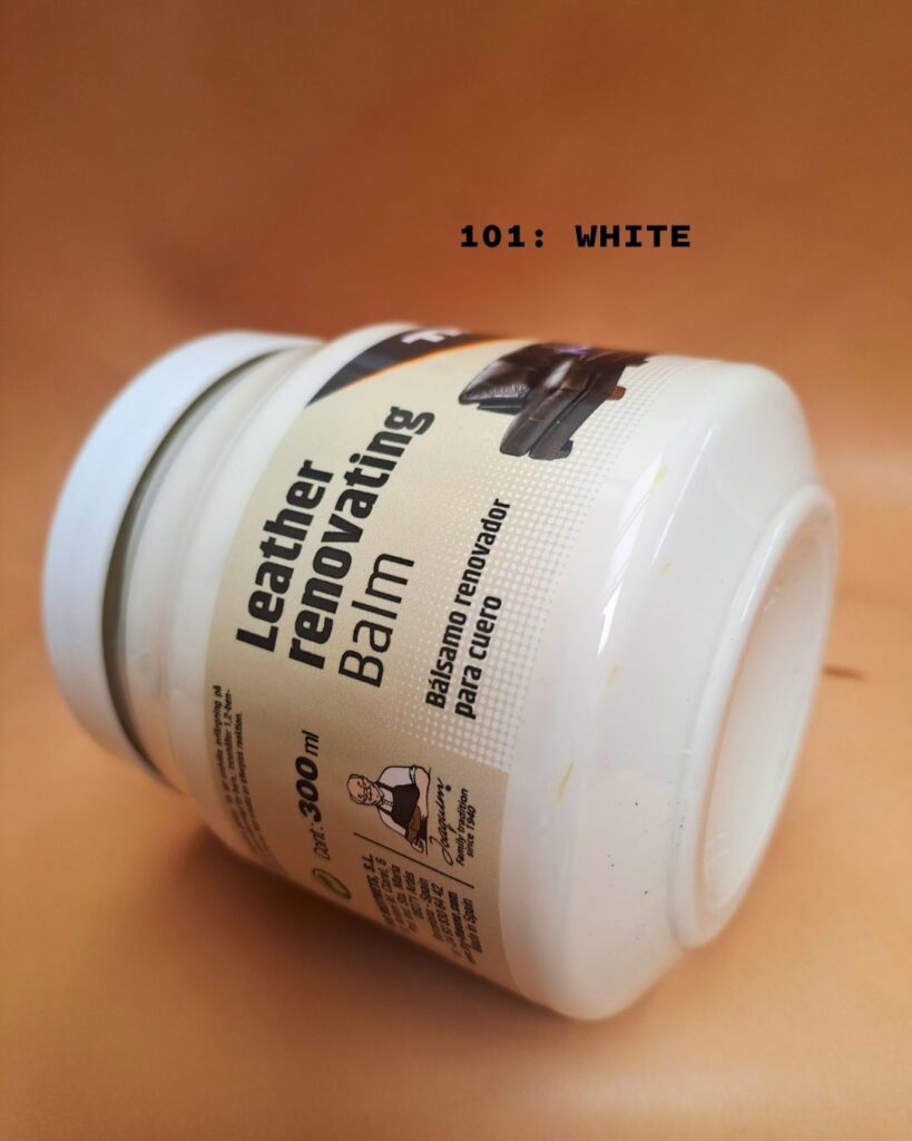 leather renovating balm white