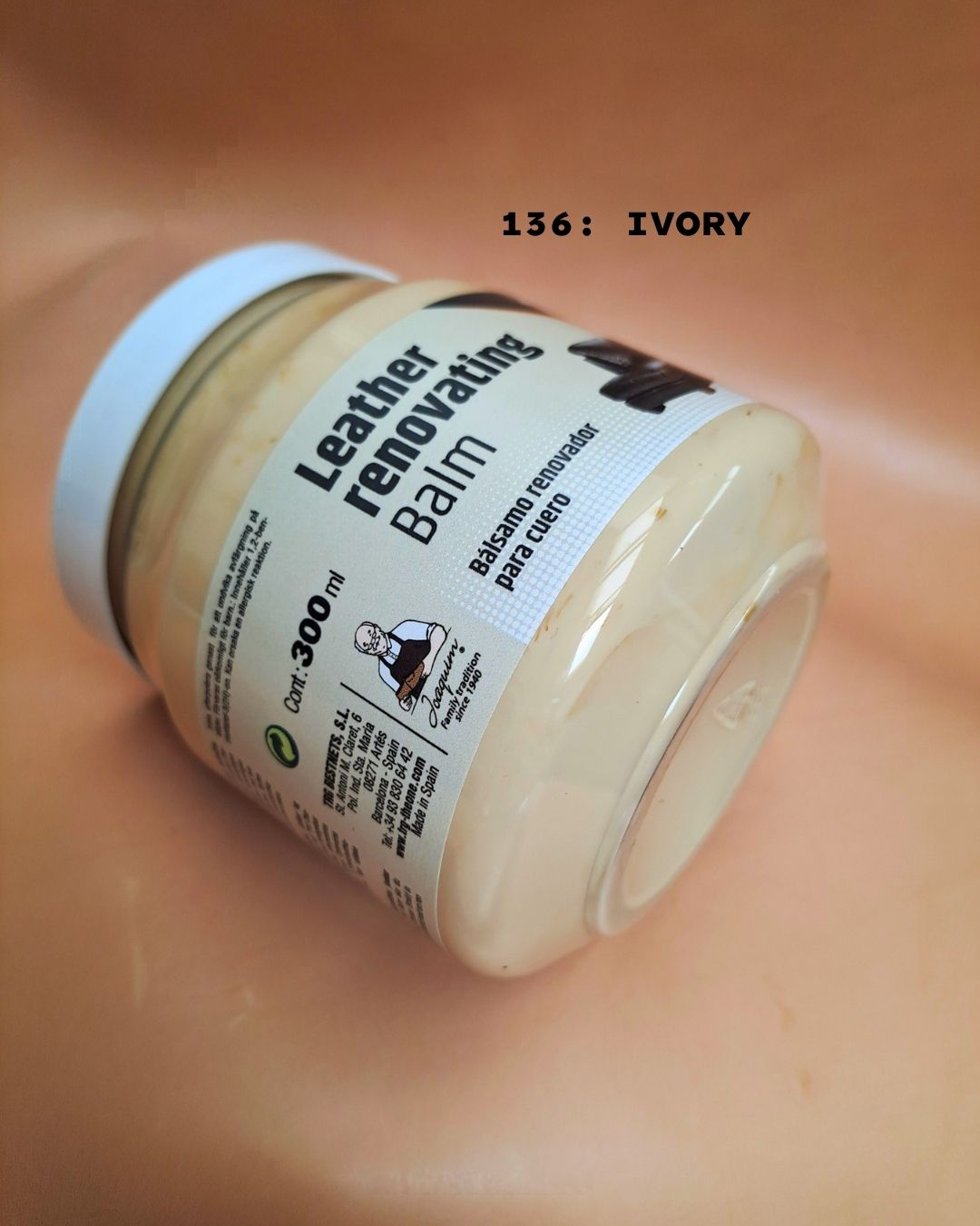 leather renovating balm ivory
