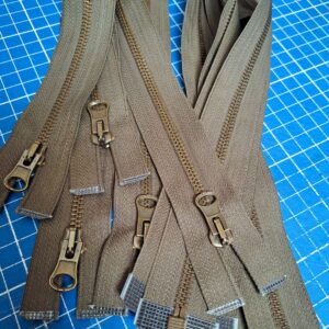 Deelbare metalen rits M5 kaki