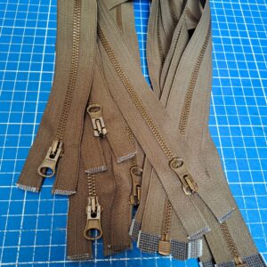 Deelbare metalen rits M5 kaki