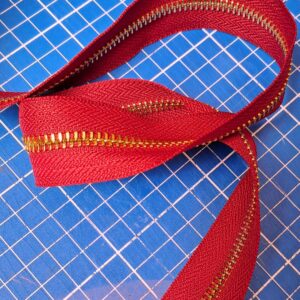 Rits op rol M5 rood-goud