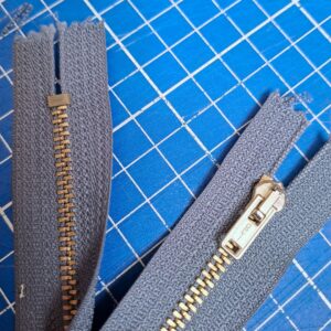 Rits M3 blauw-grijs 18cm