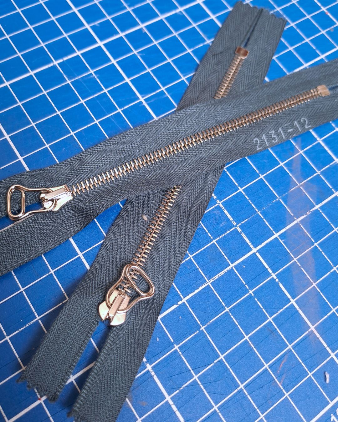 Rits M3 blauw-grijs 12cm