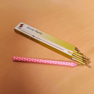 zilverstift houder roze