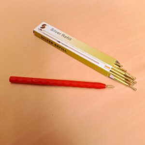 zilverstift houder rood